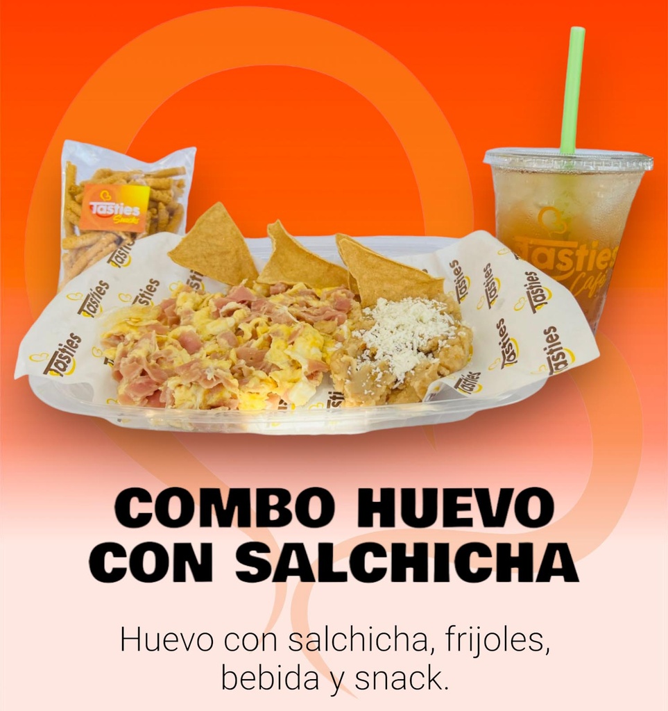 COMBO HUEVO CON SALCHICHA Y FRIJOLES