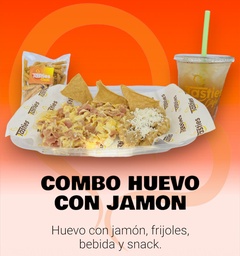 COMBO HUEVO CON JAMON Y FRIJOLES