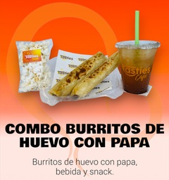 COMBO BURRITOS DE HUEVO CON PAPA