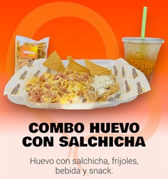 COMBO HUEVO CON SALCHICHA Y FRIJOLES
