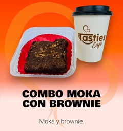 COMBO MOKA CON BROWNIE