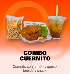 COMBO CUERNITO CON JAMON Y QUESO